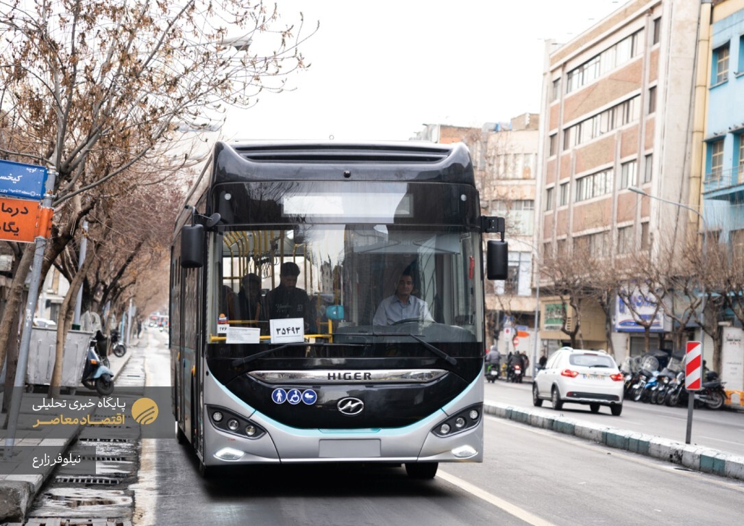 آغاز بکار اتوبوس های برقی تهران