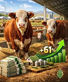 رشد ۶۱ درصدی حمایت بانک کشاورزی از تولید گوشت قرمز در کشور