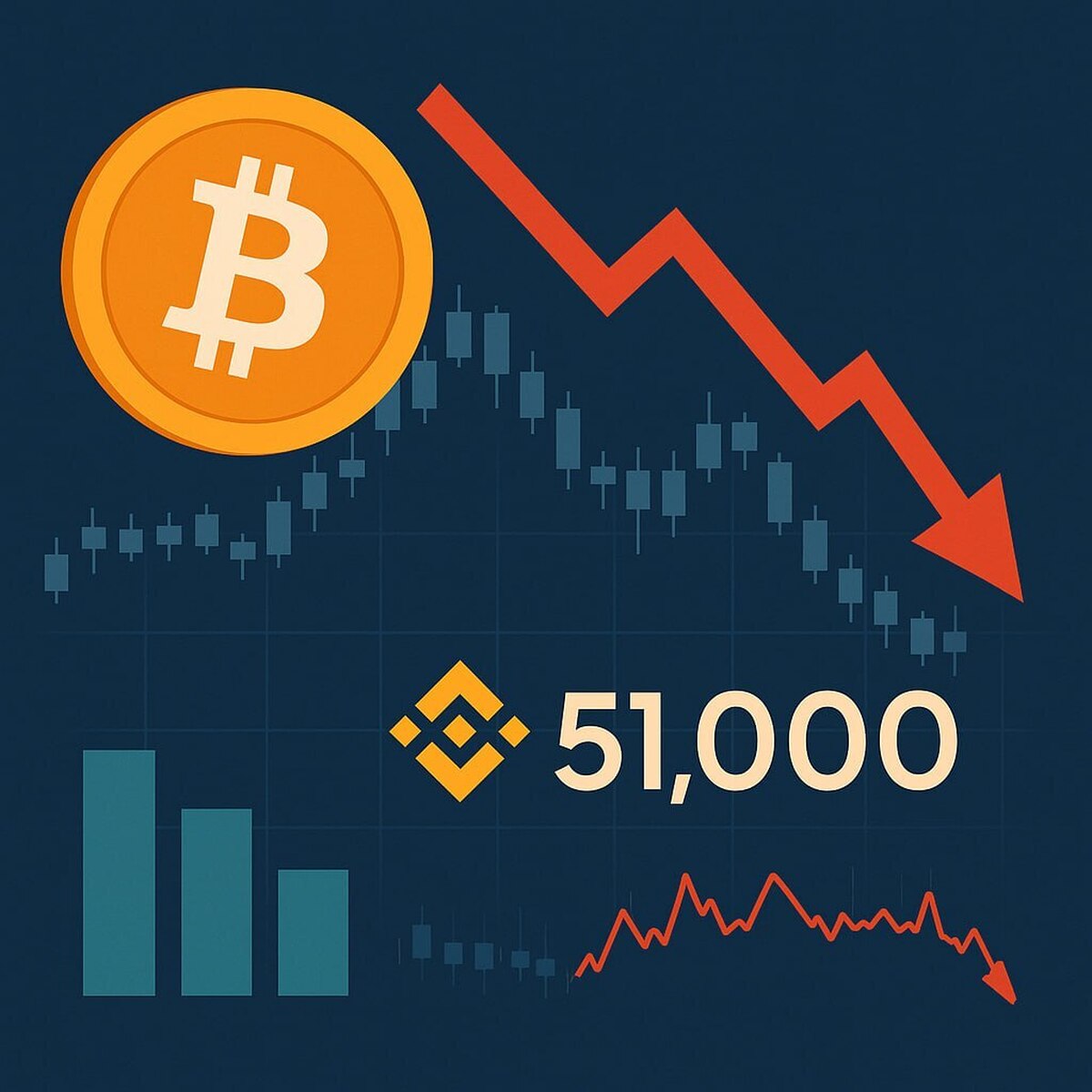 کاهش قیمت بیتکوین و خروج ۵۱ هزار واحد از بایننس