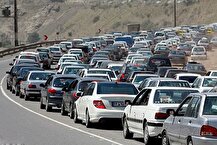 ترافیک سنگین در محور چالوس و هراز