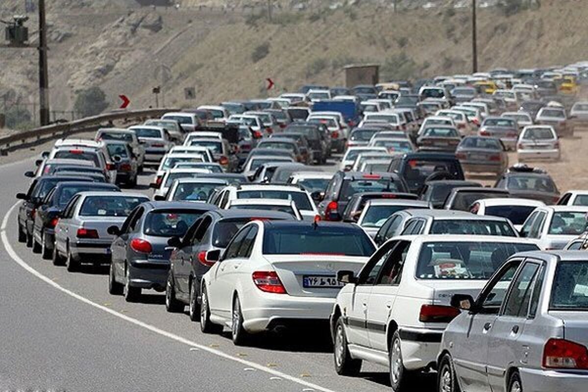 ترافیک در محور چالوس سنگین شد