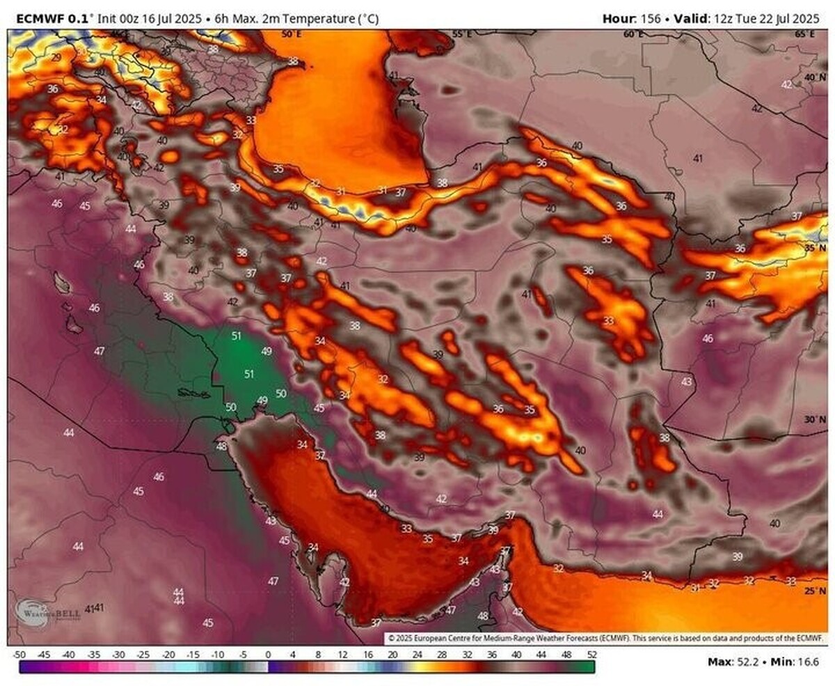 ورود موج بیسابقه گرمای شدید به کشور
