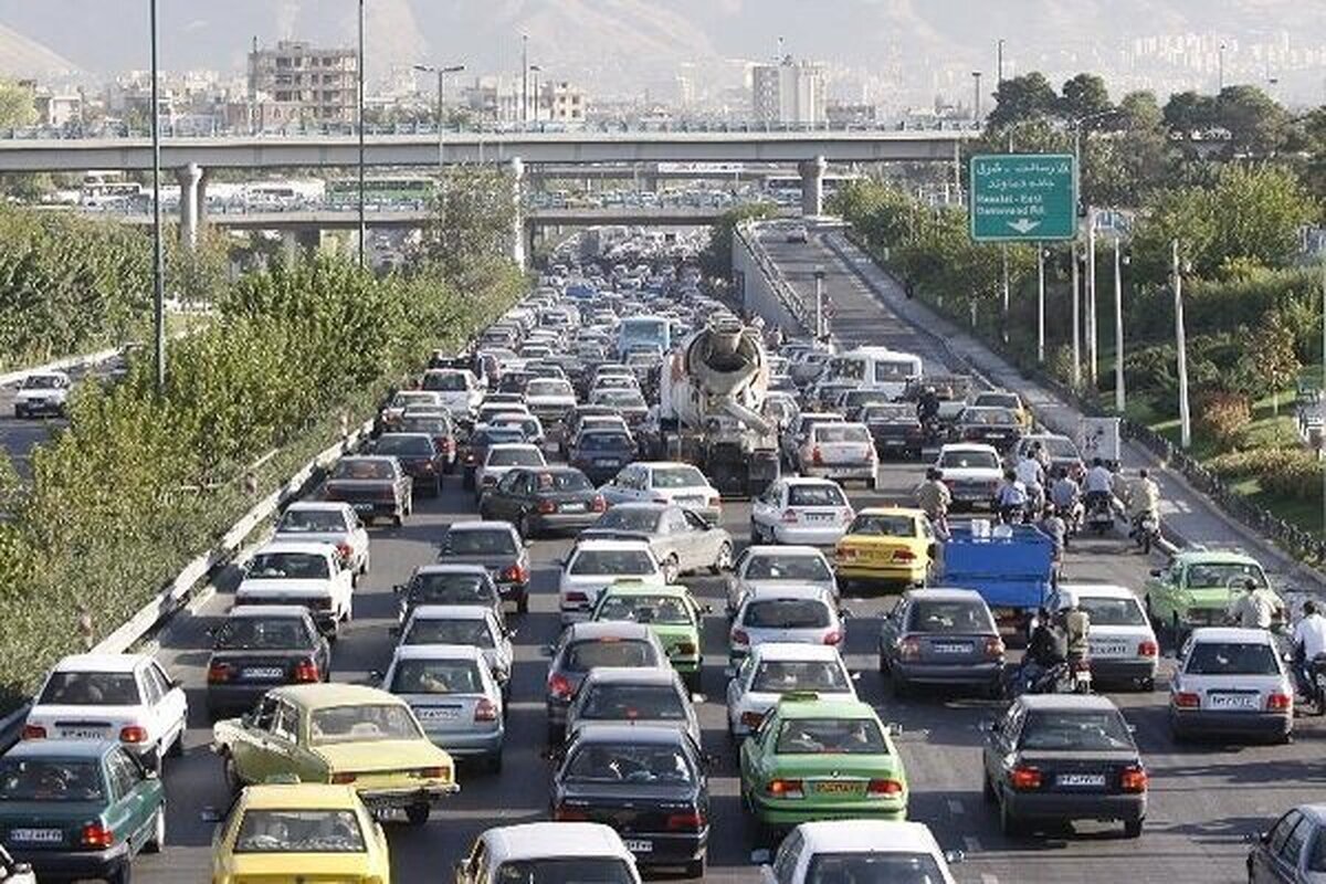 وضعیت ترافیک و تردد در معابر و بزرگراههای پایتخت