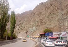 ترافیک سنگین و نیمه سنگین در محورهای چالوس و هراز
