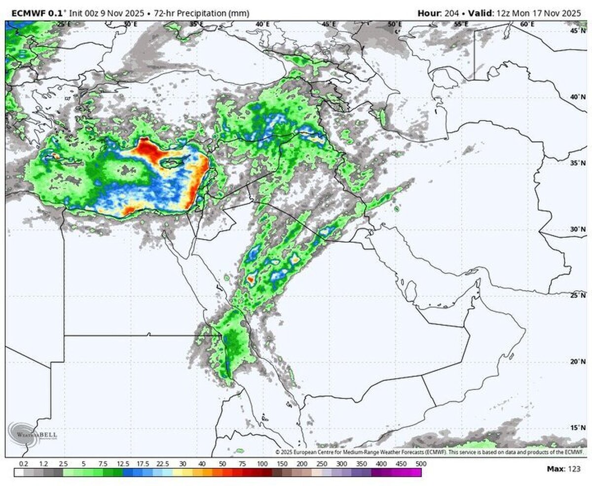 گزارش هواشناسی امروز ۱۹ آبان ۱۴۰۴