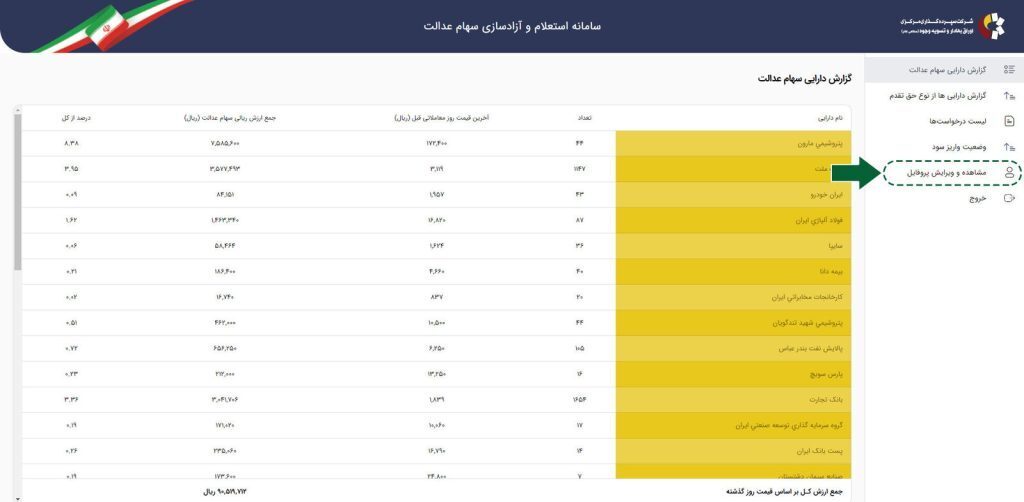 تغییر شماره حساب سهام عدالت تغییر شماره حساب سهام عدالت