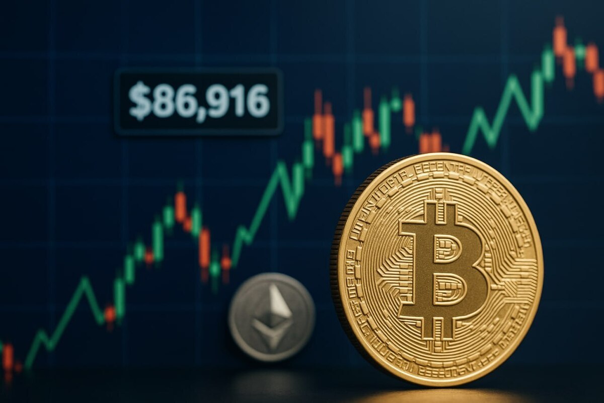 بیت‌کوین در تقاطع نزول و صعود