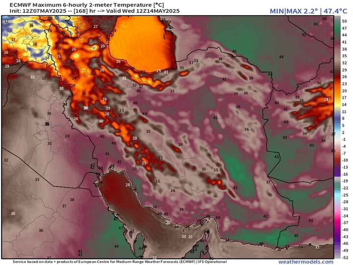 وقوع رگبار و گردوخاک طی ۵ روز آینده