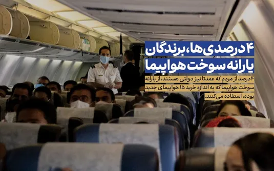 ۴ درصدی&zwnj;ها، برندگان یارانه سوخت هواپیما