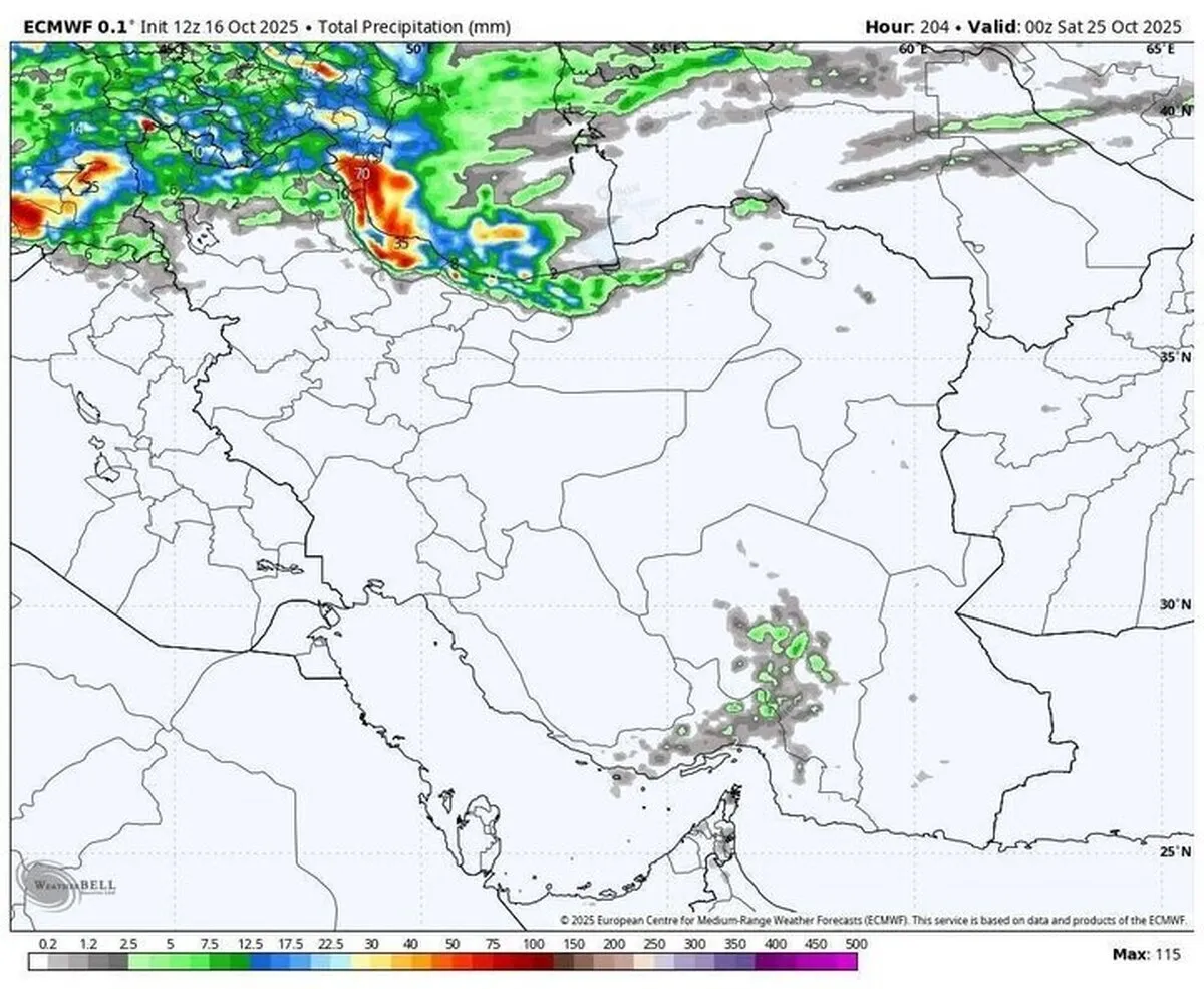 هشدار هواشناسی/ورود دو سامانه بارشی جدید به ۱۳ استان کشور