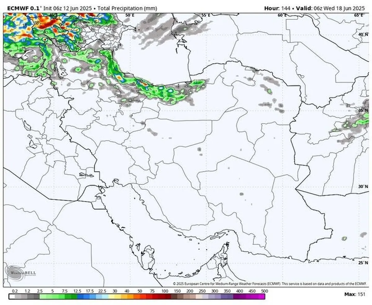 هواشناسی ایران ۲۴ خرداد ۱۴۰۴