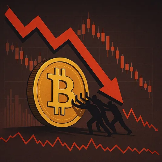 افزایش فشار فروش در بازار رمزارزها؛ بیت&zwnj;کوین در آستانه فاز &laquo;تسلیم شدن&raquo;