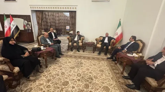 دیدار رئیس سازمان گذرگاه&zwnj;های مرزی عراق و استانداران سه استان مرزی با سفیر ایران در بغداد