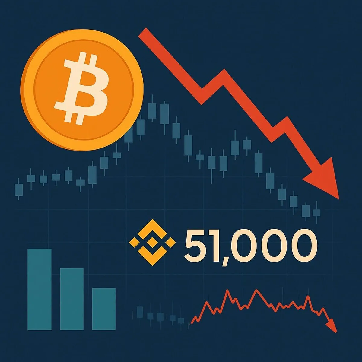 کاهش قیمت بیت‌کوین و خروج ۵۱ هزار واحد از بایننس