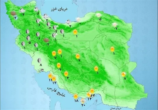 سامانه بارشی همراه با سرما فردا وارد کشور می&zwnj;شود
