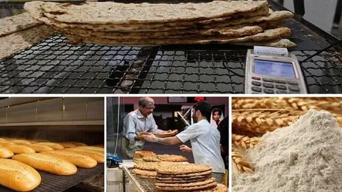 ذخایر آرد به اندازه کافی برای نانوایی‌ها موجود است