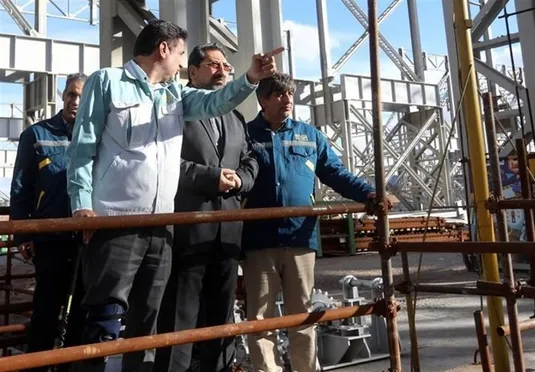 بازدید وزیر صمت از فولاد مبارکه پس از حمله آمریکا ـ صهیونیستی