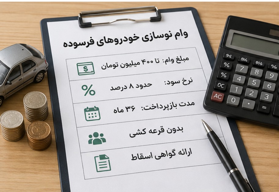 وام اسقاط خودروهای فرسوده