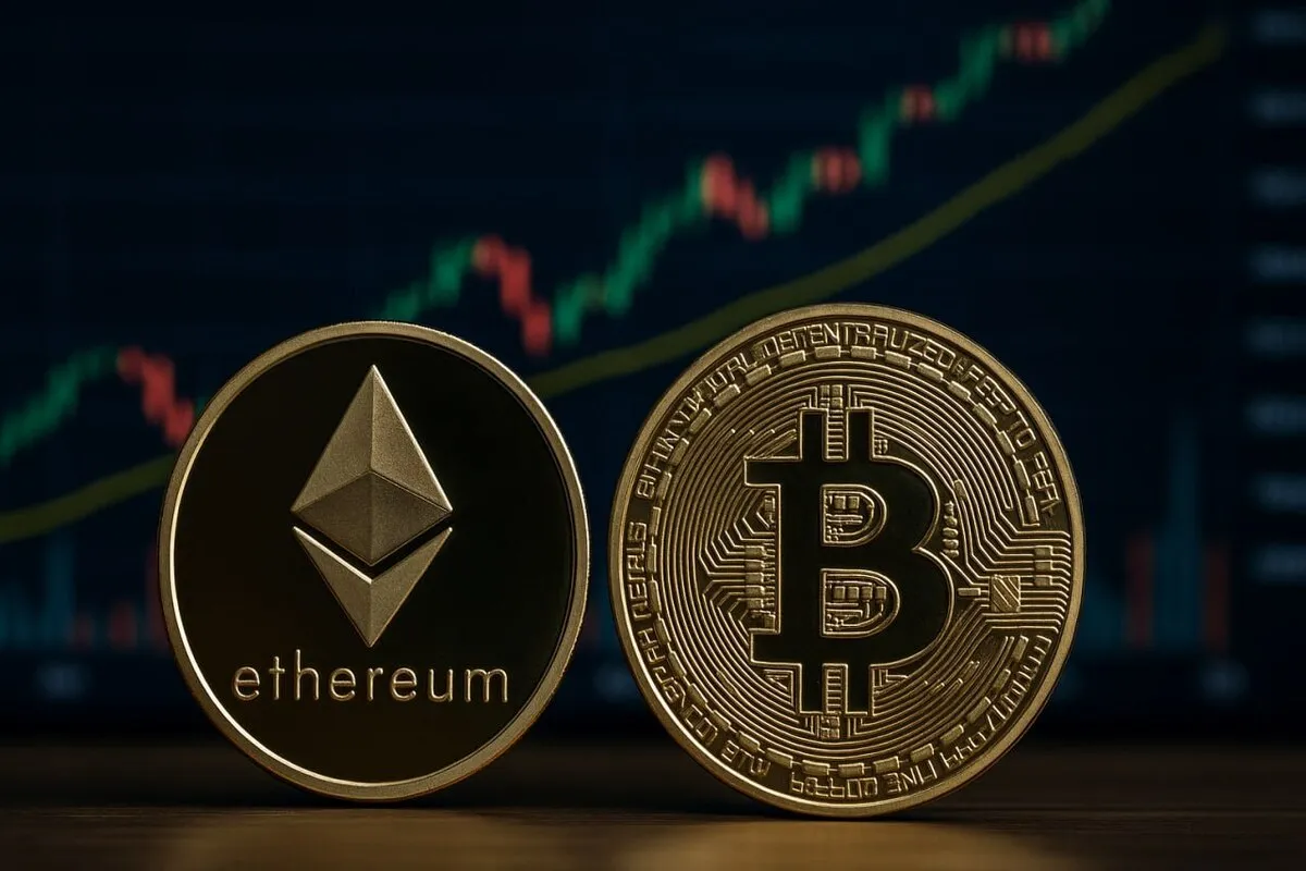 رشد چشمگیر بهای اتریوم و بیت‌کوین در بازار کریپتو