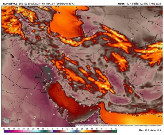 ورود موج جدید گرمای بی&zwnj;سابقه به کشور؛ رگبار باران در ۳ استان