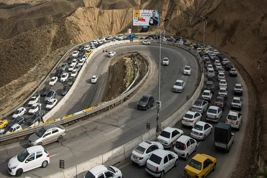 ترافیک در آزادراه تهران &ndash; کرج &ndash; قزوین سنگین است