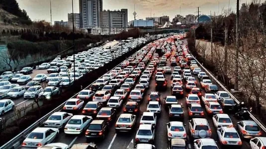 ترافیک سنگین در آزادراه کرج &ndash; تهران