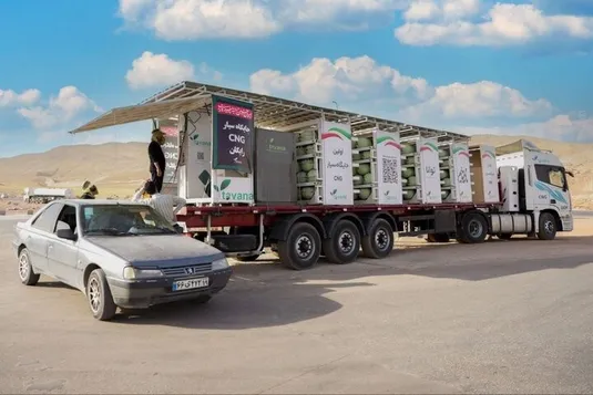 اولین جایگاه سیار سی&zwnj;ان&zwnj;جی ساخت داخل در مرز خسروی فعال شد