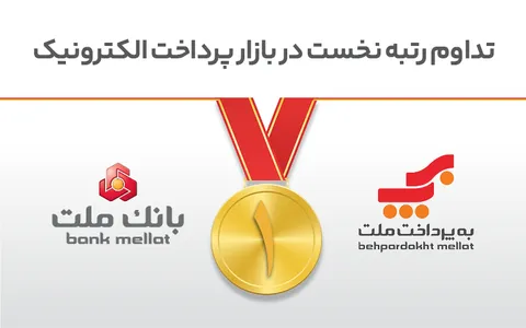 تداوم رتبه نخست بانك ملت و شركت به‌پرداخت ملت در بازار پرداخت الكترونیك