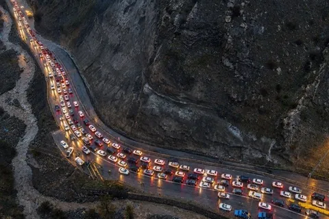 ترافیک سنگین در چالوس و هراز