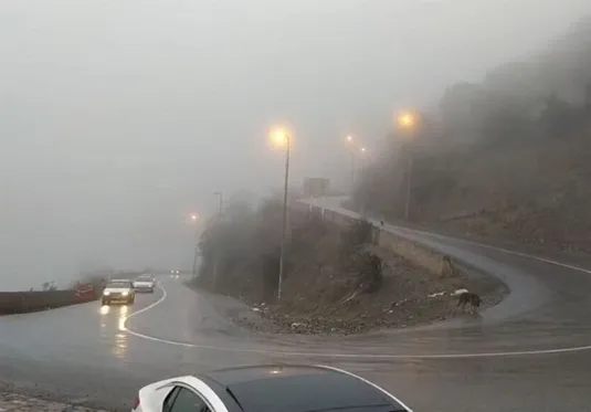 انسداد مقطعی جاده چالوس تا ۱۸ اسفند