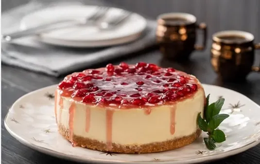 طرز تهیه چیز کیک یلدایی انار+ فیلم