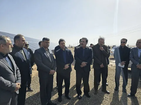 بهره برداری از نخستین نیروگاه خورشیدی شهرک صنعتی در کشور