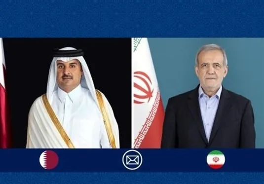 تأکید پزشکیان و امیر قطر بر تقویت پیوندهای دوجانبه
