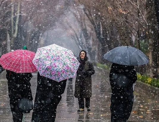 هشدار بارش برف و باران در ۳۱ استان