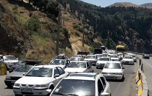 ترافیک سنگین در محورهای شمالی کشور