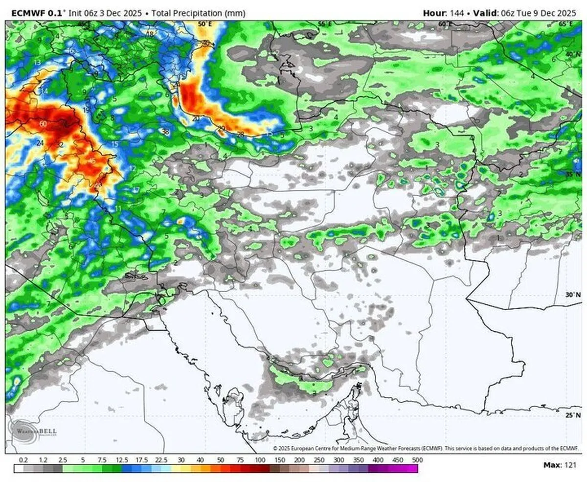 تداوم بارش‌های سنگین در سواحل شمالی؛ هشدار برف در ارتفاعات ۷ استان