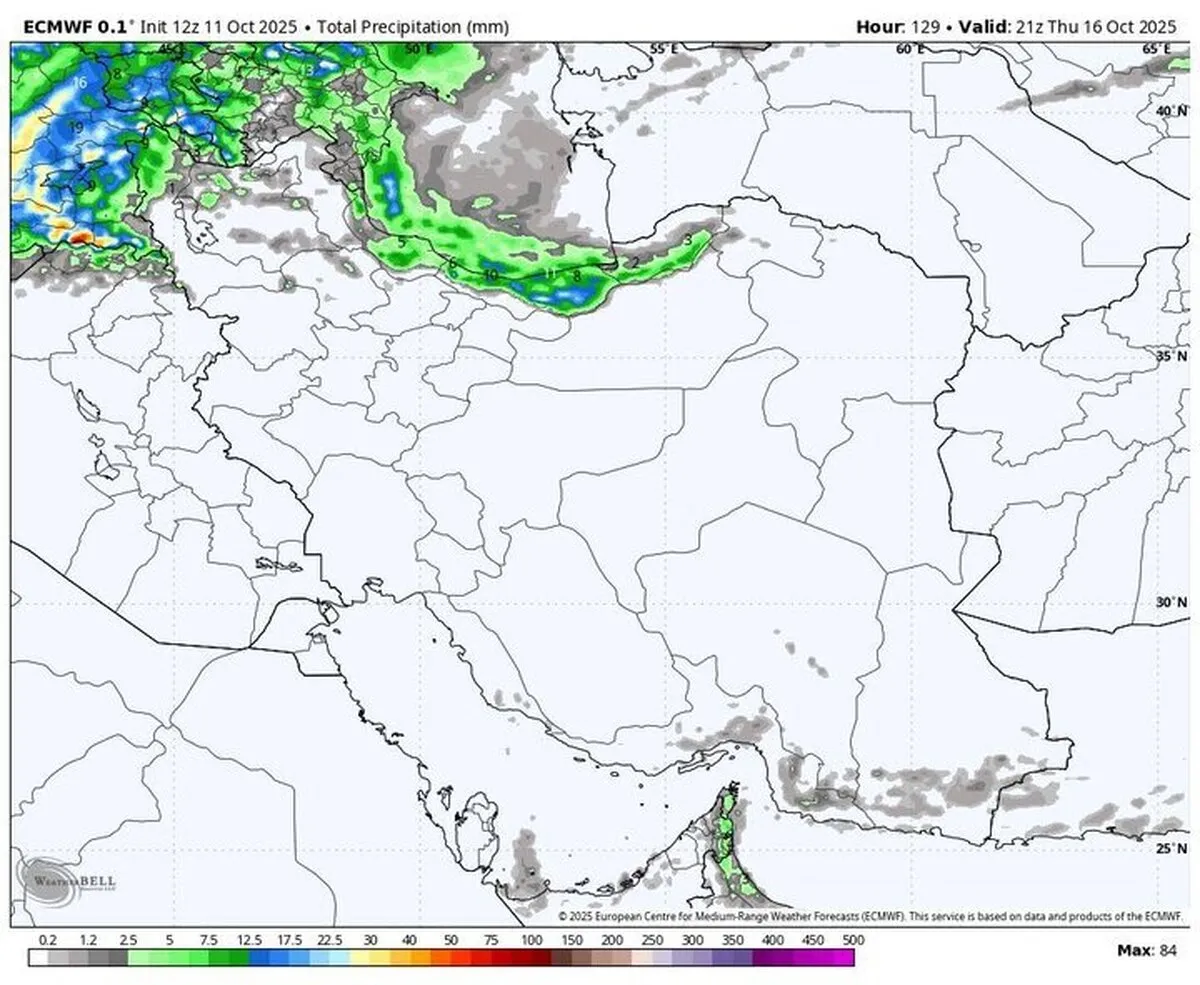 هشدار هواشناسی؛ بارش شدید باران و طوفان گردوخاک در ۷ استان کشور