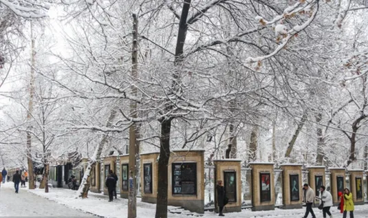 بارش برف و باران در تهران/ کاهش دما تا ۱۱ درجه