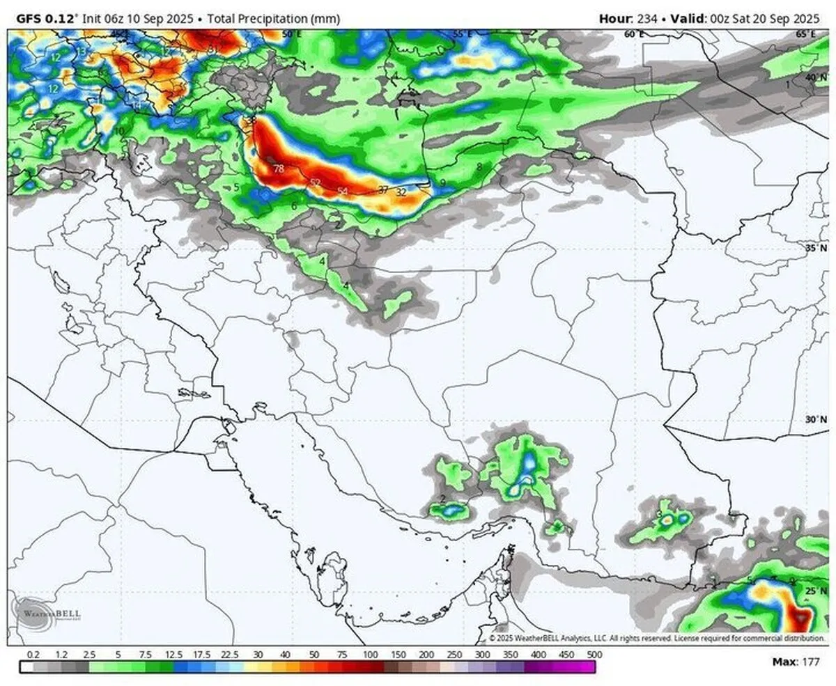 هواشناسی ۲۱ شهریور؛ ورود موج جدید بارش‌ها به کشور از امروز